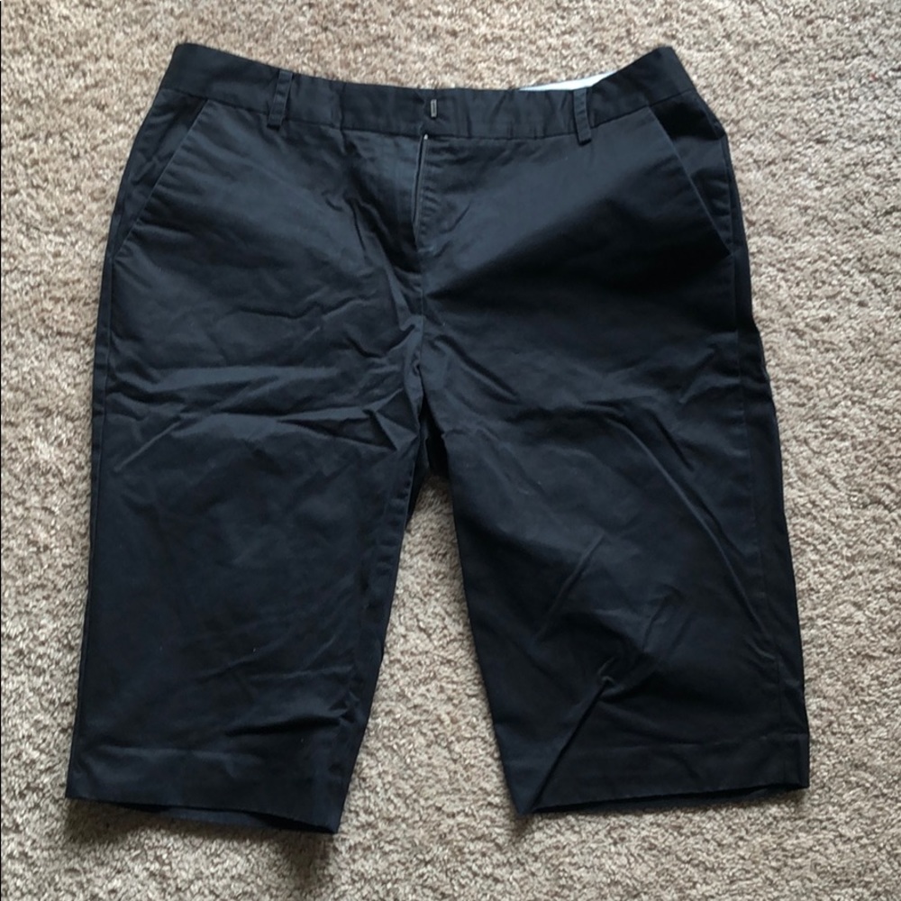 Black Bermuda shorts